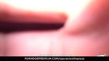 OPERACION LIMPIEZA - Beautiful maid Matilde Ramos squirting in hot POV fuck